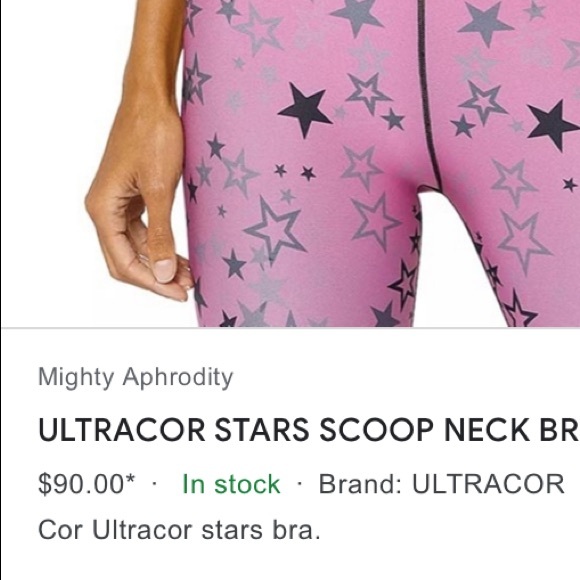 ULTRACOR STARS SCOOP NECK BRA - Picture 3 of 5
